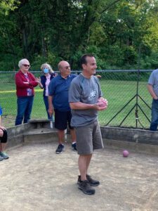 Angelo playing bocce 2021